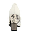 Дамски обувки в бяло и черно Nanette-4 снимка