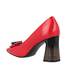 Червени дамски кожени обувки на ток Lexie-2 снимка