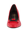 Червени дамски кожени обувки на ток Lexie-3 снимка