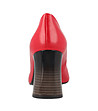 Червени дамски кожени обувки на ток Lexie-4 снимка