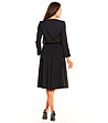 Комплект от блуза и пола в черно Radinora-1 снимка