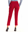 Червен дамски 9/10 панталон Zosia-1 снимка