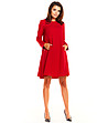Червена рокля с джобове Lamet-0 снимка