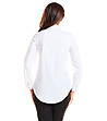 Памучна дамска бяла риза Hana-1 снимка