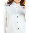 Бяла дамска риза Ester-4 снимка