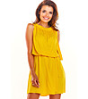 Лятна къса рокля в жълто Lamia-0 снимка