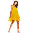 Жълта рокля без ръкави Irosa-2 снимка