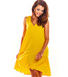 Жълта рокля без ръкави Irosa-3 снимка