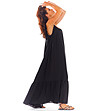 Дълга черна рокля Shaya-3 снимка