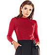 Червена дамска блуза Noelia-0 снимка