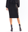 Черна пола от фино плетиво Gretchen-1 снимка