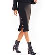 Черна пола от фино плетиво Gretchen-2 снимка