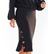 Черна пола от фино плетиво Gretchen-3 снимка