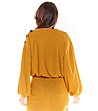 Дамска блуза в цвят камел Maura-1 снимка
