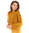 Дамска блуза в цвят камел Maura-2 снимка