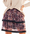 Многоцветна пола с флорален принт Nada-4 снимка