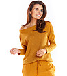 Дамска блуза в цвят камел Liddy-1 снимка
