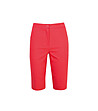 Червени дамски къси панталони Siva с памук-1 снимка