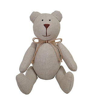 Текстилна играчка в бежово Bear Teddy 14 см снимка