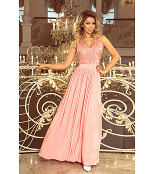 Дълга елегантна рокля в розов нюанс Samira снимка