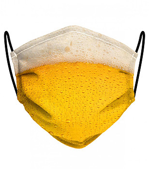 Предпазна маска за лице от текстил Beer снимка