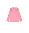 Памучна дамска розова блуза-4 снимка