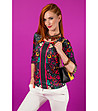 Многоцветна дамска блуза с фигурален принт-0 снимка