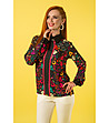 Многоцветна дамска блуза с фигурален принт-0 снимка