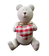 Текстилна играчка мече със сърце Bear Teddy 20 см-0 снимка
