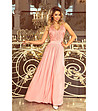 Дълга елегантна рокля в розов нюанс Samira-0 снимка