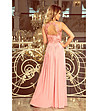 Дълга елегантна рокля в розов нюанс Samira-1 снимка