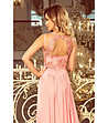 Дълга елегантна рокля в розов нюанс Samira-3 снимка