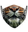 Предпазна маска за лице от текстил Tiger Face-0 снимка
