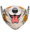 Предпазна маска за лице от текстил Dog Smile-0 снимка
