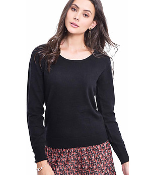Дамски пуловер в черно Dita снимка