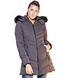 Зимно дамско яке в сиво Zoe-0 снимка