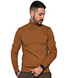 Мъжки памучен пуловер в цвят камел Marius-0 снимка