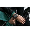 Черен дамски часовник със сребрист корпус Mini Emily-1 снимка