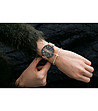 Розовозлатист дамски часовник с черен циферблат Dragonfly-1 снимка
