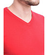 Червен мъжки пуловер с кашмир Randy-3 снимка
