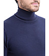 Тъмносин мъжки пуловер Sandro-3 снимка