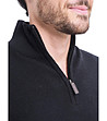 Мъжки черен пуловер Gino-3 снимка