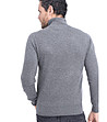 Мъжки сив пуловер Gino с кашмир и коприна-1 снимка