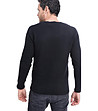 Мъжки черен пуловер с кашмир Dominik-1 снимка