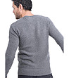 Мъжки сив пуловер с кашмир Dominik-1 снимка