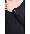 Черен дамски пуловер с кашмир и коприна Radinora-3 снимка