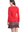 Дамски пуловер в червено Dita-1 снимка