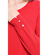 Дамски пуловер в червено Dita-3 снимка