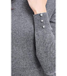 Дамски сив пуловер с кашмир и коприна Lisette-3 снимка