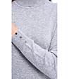 Дамски светлосив пуловер с кашмир и коприна Lisette-3 снимка